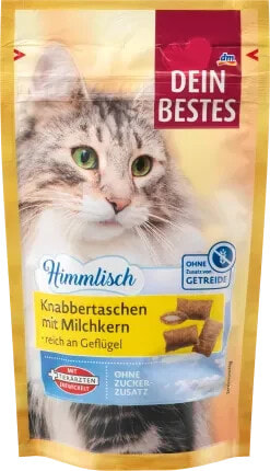 Katzenleckerli, Knabbertaschen mit Milchkern, Himmlisch, 50 g