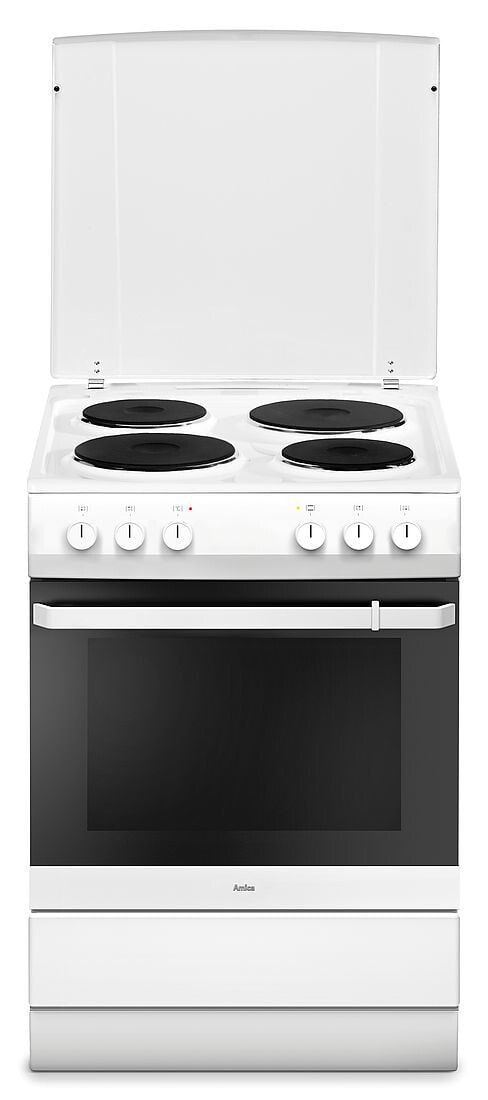 Amica SHE 11640 W Отдельностоящая плита для готовки Белый Герметизированная пластина A SHE11640W