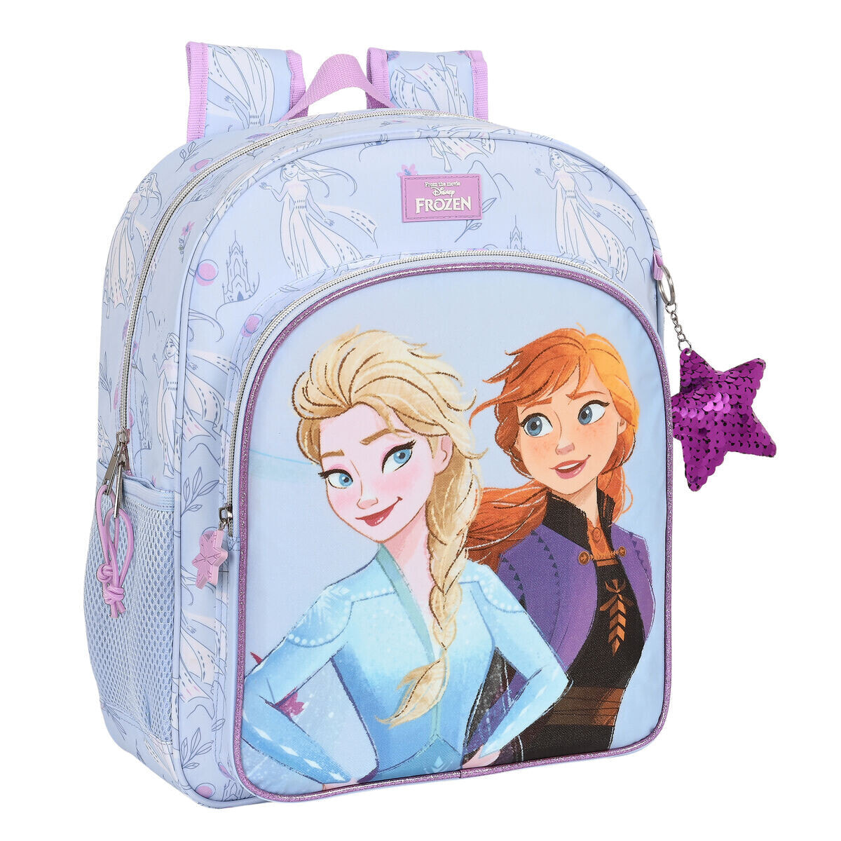 School Bag Frozen Believe 32 x 38 x 12 cm Lilac