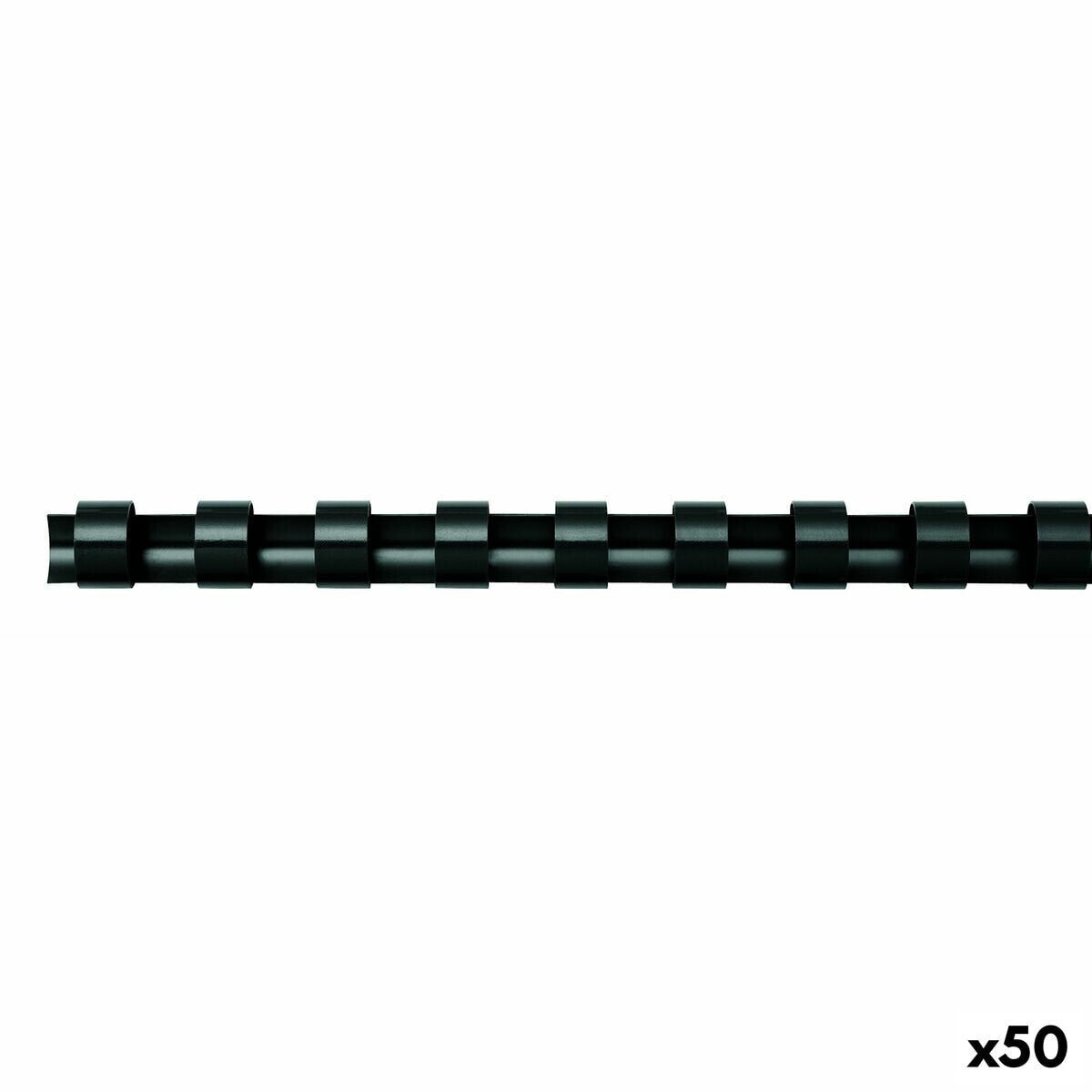 Binding Spirals Fellowes 5349702 Binding Black PVC 38 mm