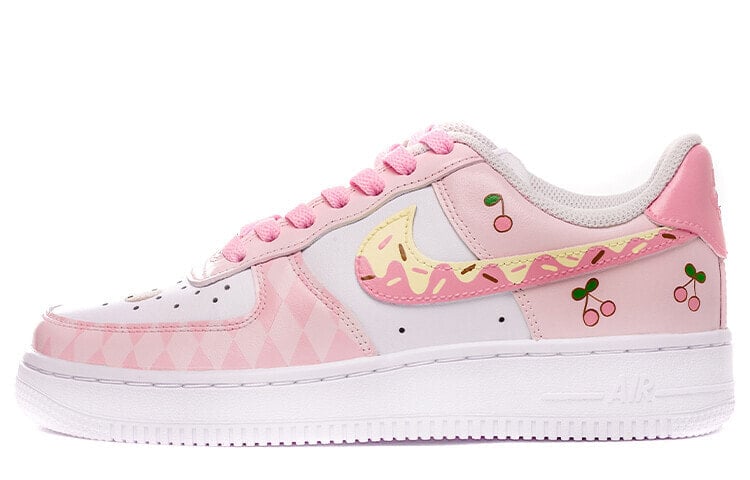 【定制球鞋】 Nike Air Force 1 Low 三丽鸥 美乐蒂 樱桃 甜甜圈 可爱风 低帮 板鞋 女款 粉色 / Кроссовки Nike Air Force DD8959-100