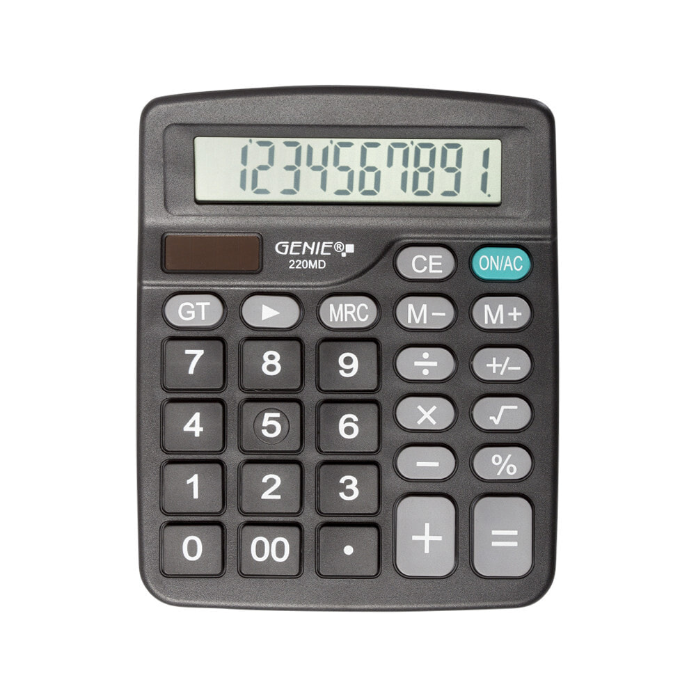 Genie 220 MD калькулятор Настольный Базовый Черный 12632