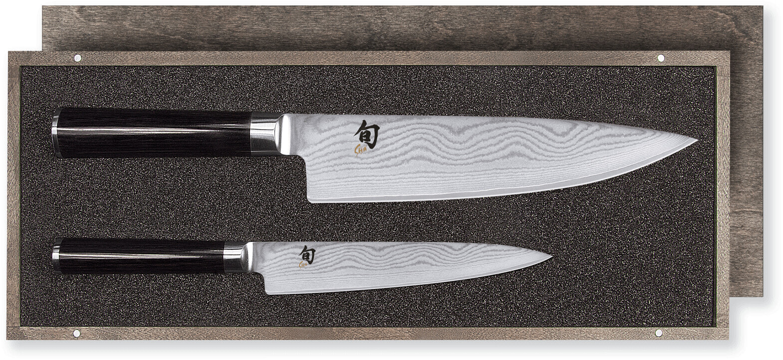 kai Europe kai DMS-220 - Knife/cutlery case set - Stainless steel - Wood - Stainless steel - Black - Japan