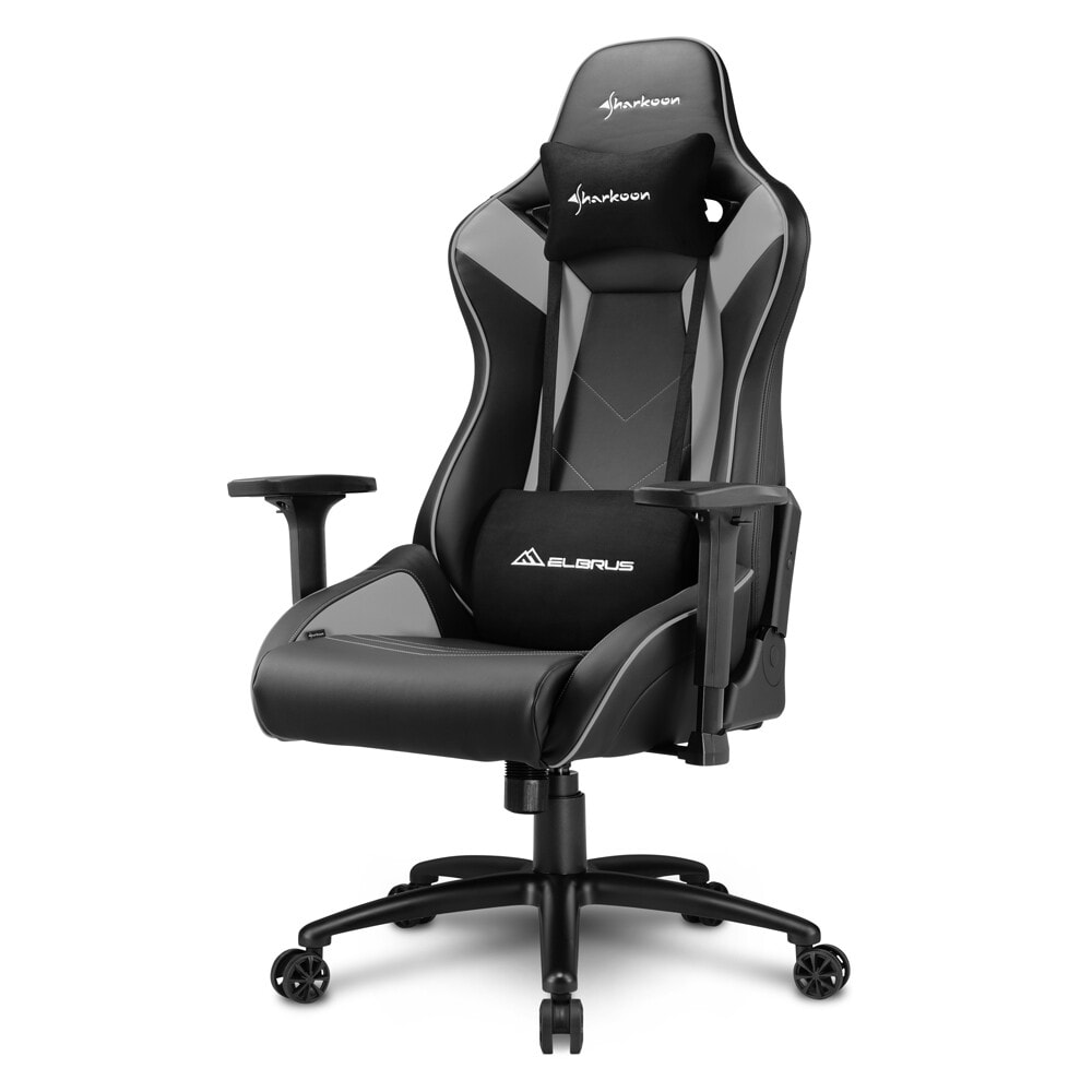 Универсальное игровое кресло Мягкое сиденье Черный, Серый  Sharkoon ELBRUS 3 4044951027422