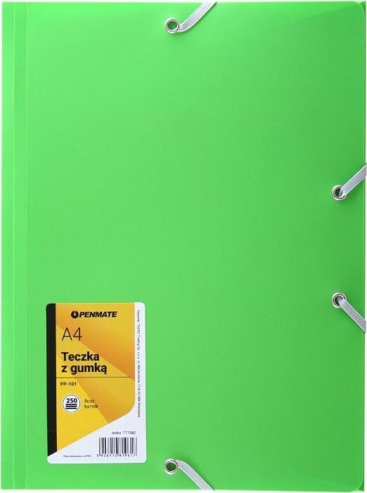 Penmate Folder with elastic A4 PP-101 green