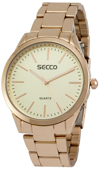 Женские наручные кварцевые часы Secco браслет из нержавеющей стали.