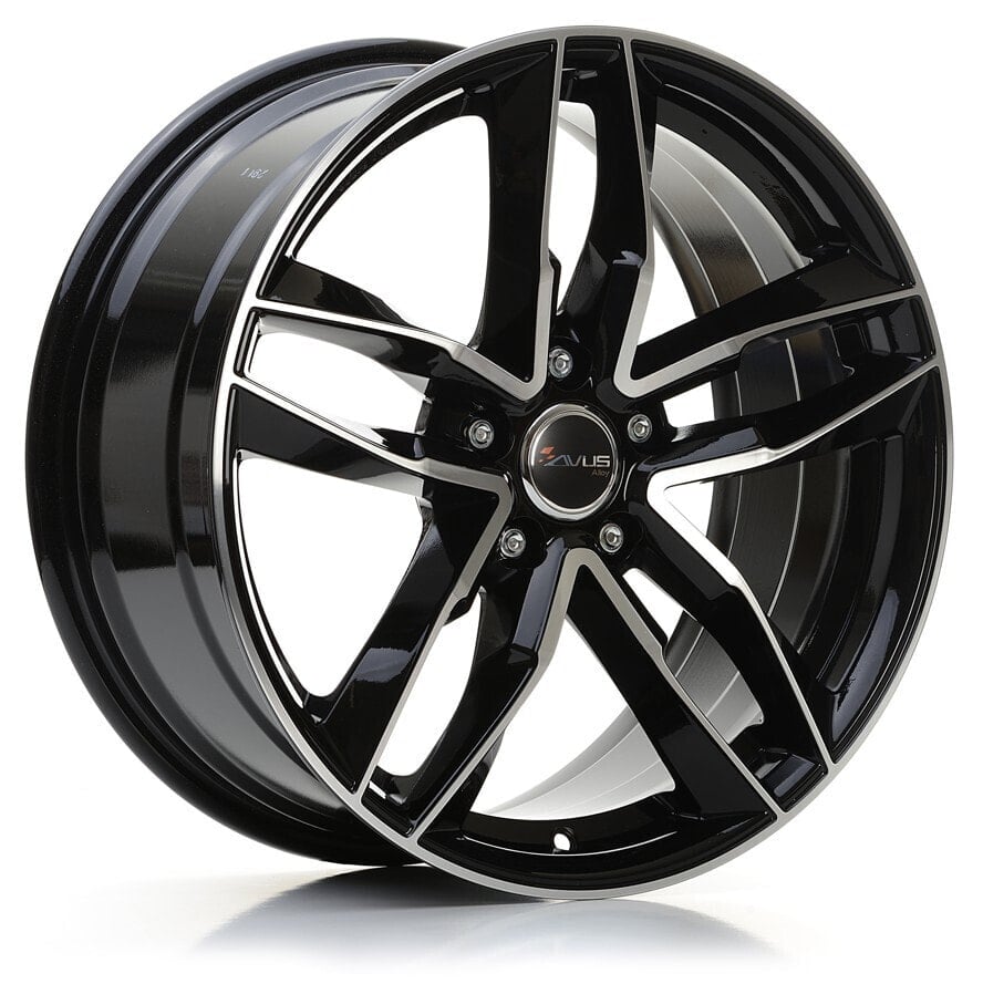 Колесный диск литой Avus Racing AF16 black polished 10x21 ET30 - LK5/112 ML66.6