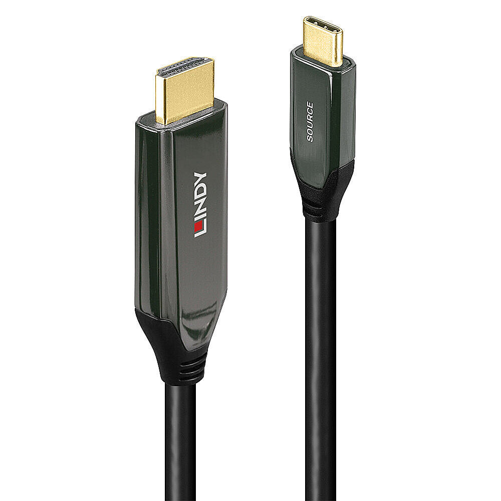 Lindy 43369 видео кабель адаптер 3 m USB Type-C HDMI Тип A (Стандарт) Черный