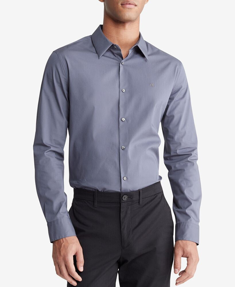 Calvin Klein men’s Slim-Fit Refined Button-Down Shirt