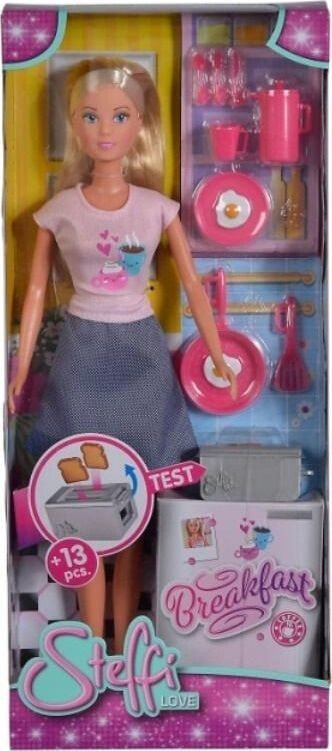 Кукла Simba Штеффи готовит завтрак, 14 принадлежностей