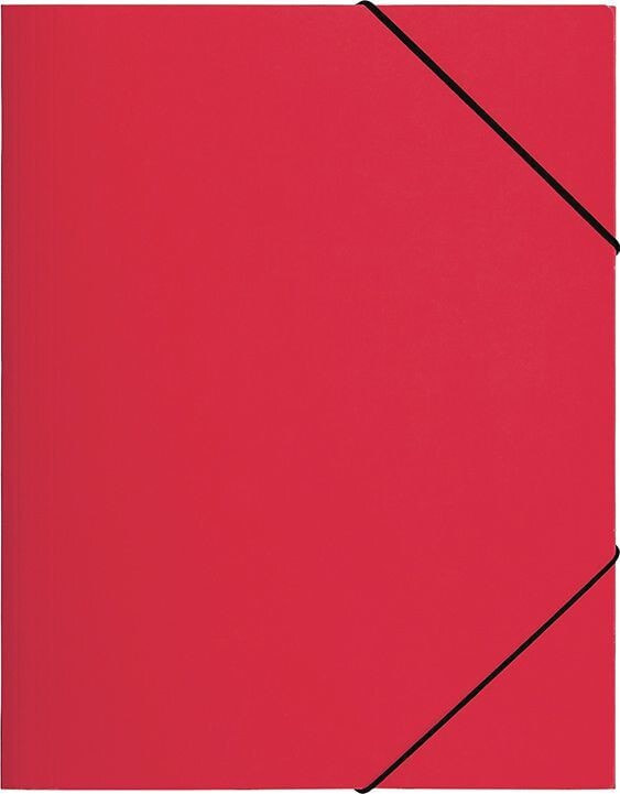 Pagna Folder with rubber closure A4, red PP (P2161303)