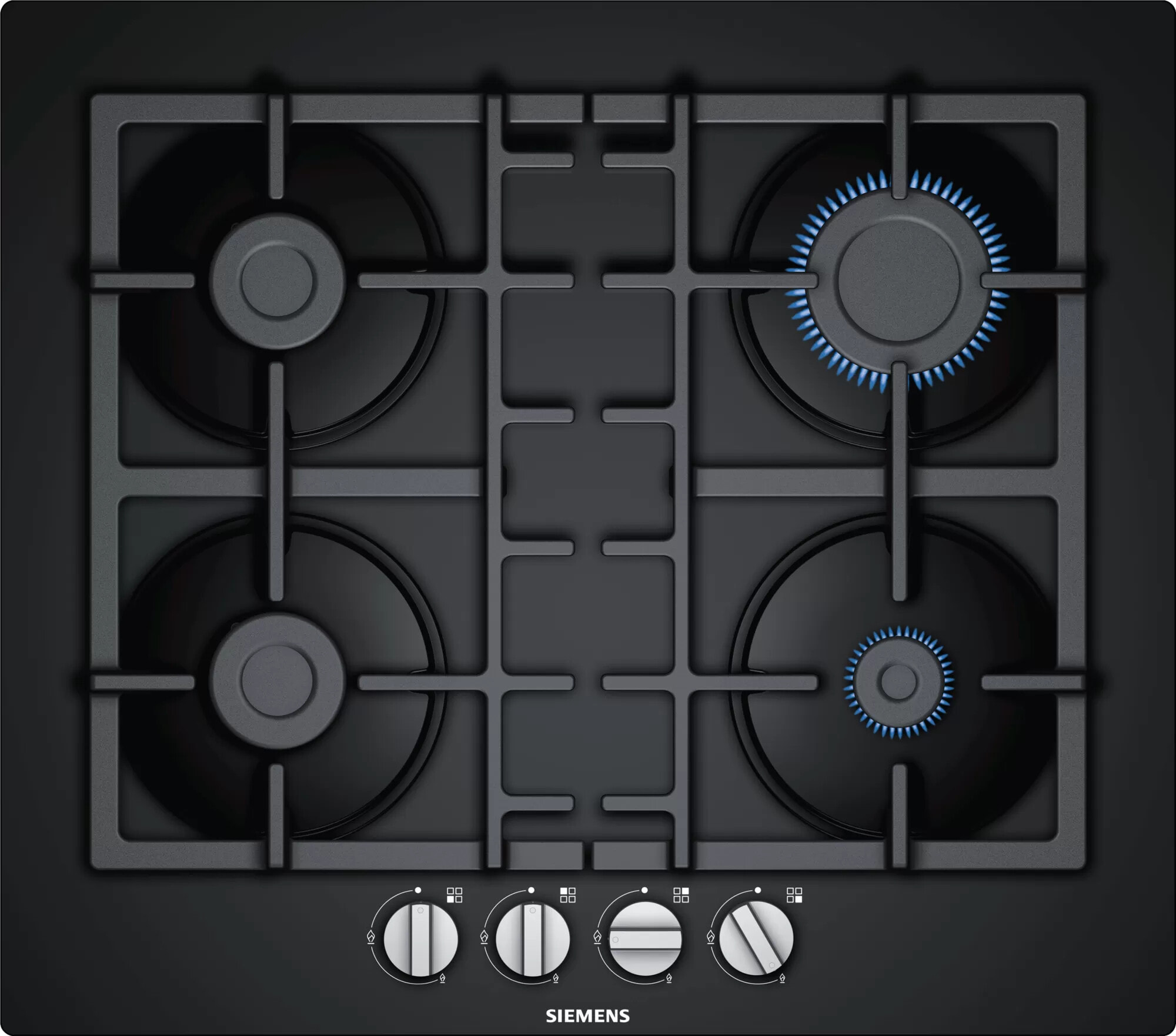 Siemens iQ300 EN6B6PB90 варочная поверхность Черный Встроенный 60 cm Газовый 4 зона(ы)
