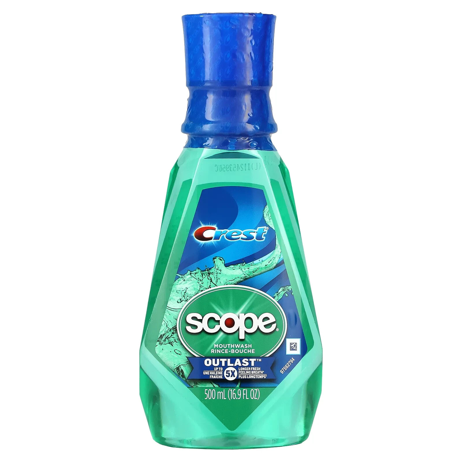 Crest, Scope, Outlast, Mouthwash, Mint, 16.9 fl oz (500 ml)