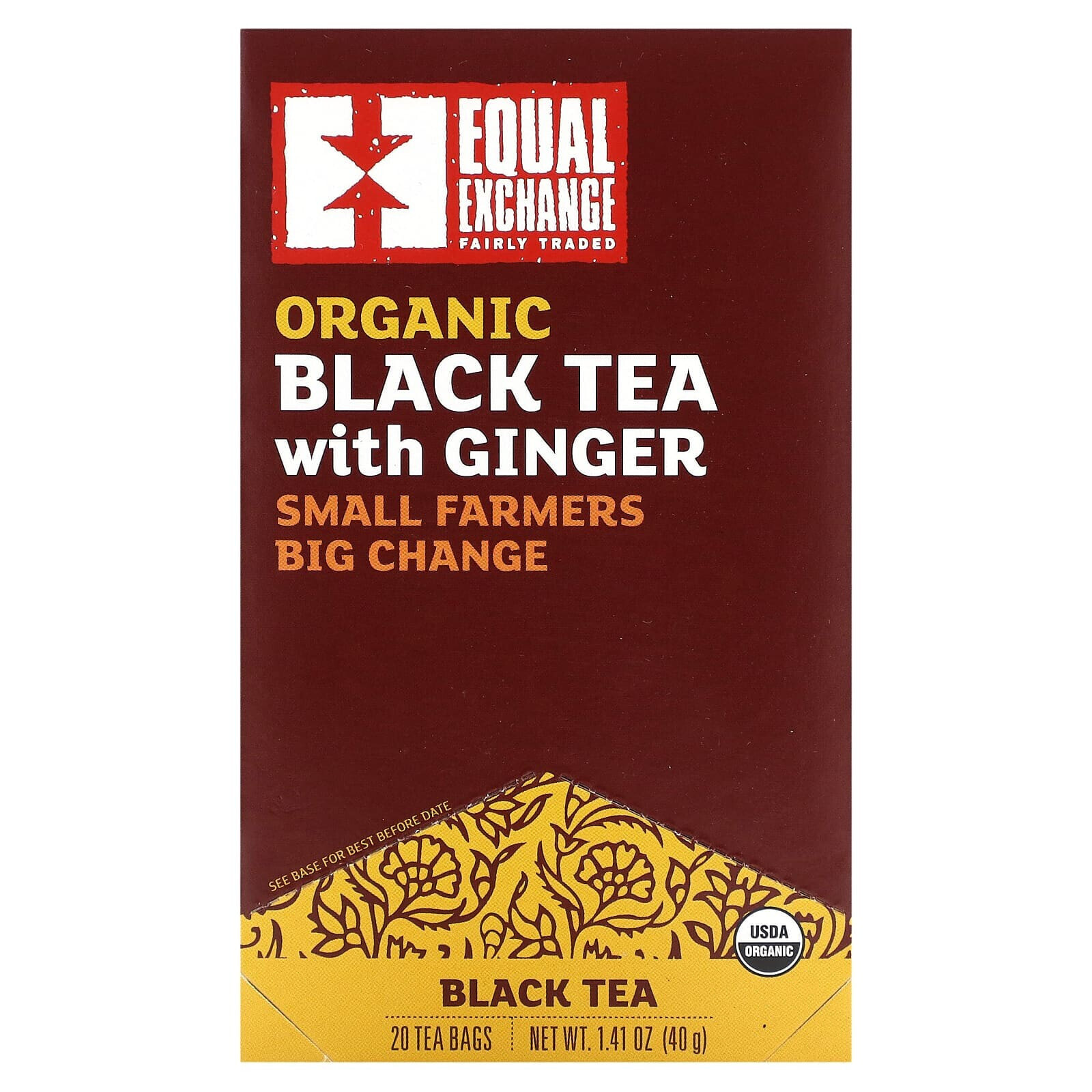 Equal Exchange, Organic Irish Breakfast, черный чай, 20 чайных пакетиков, 40 г (1,41 унции)