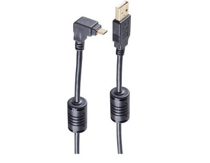 shiverpeaks BS13-10002 USB кабель 1 m USB 2.0 USB A Micro-USB B Черный