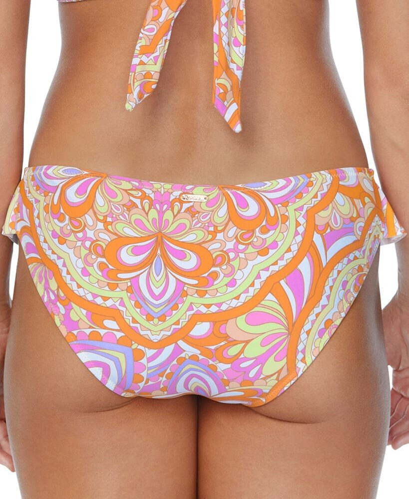 Raisins juniors' Sophia Printed Ruffled Bikini Bottoms Color: Orange; Size:  S: Buy Online in the UAE, Price from 224 EAD & Shipping to Dubai