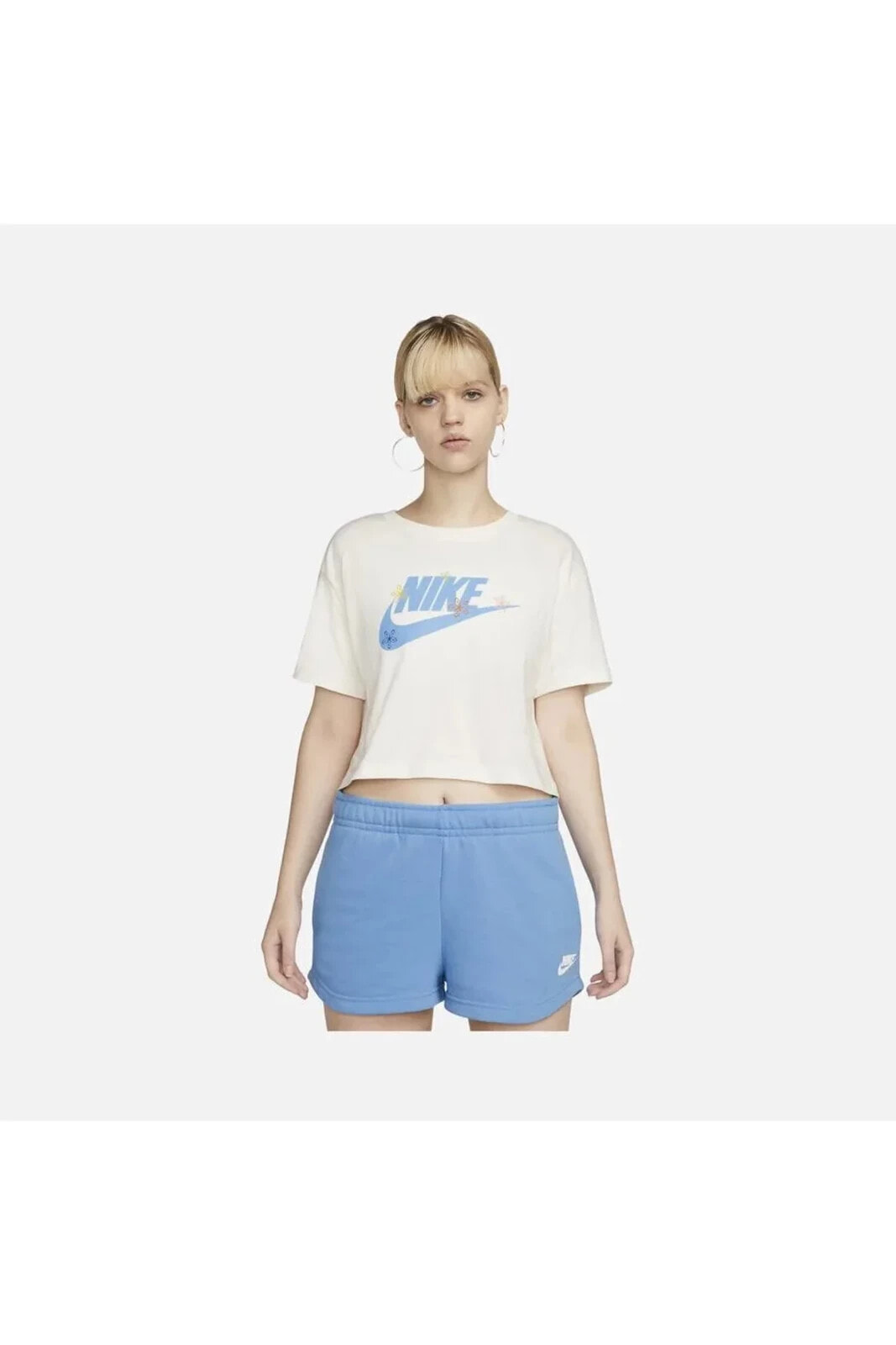 Sportswear Futura Flover Graphic Crop Short-Sleeve Kadın Tişört NDD SPORT