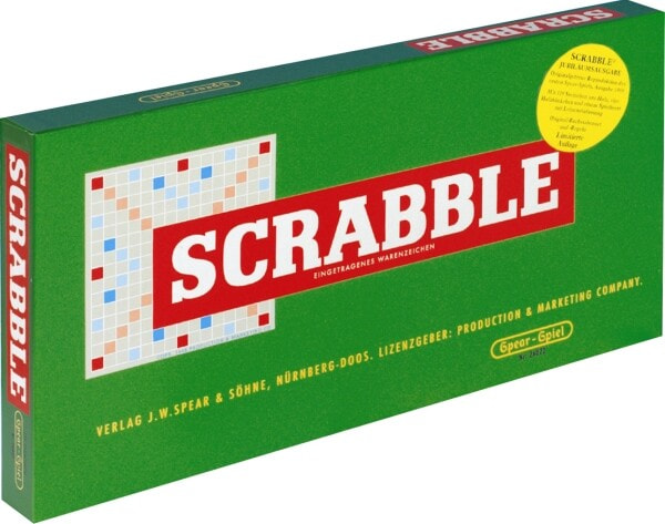 Юбилейная игра Scrabble с деревянными камнями