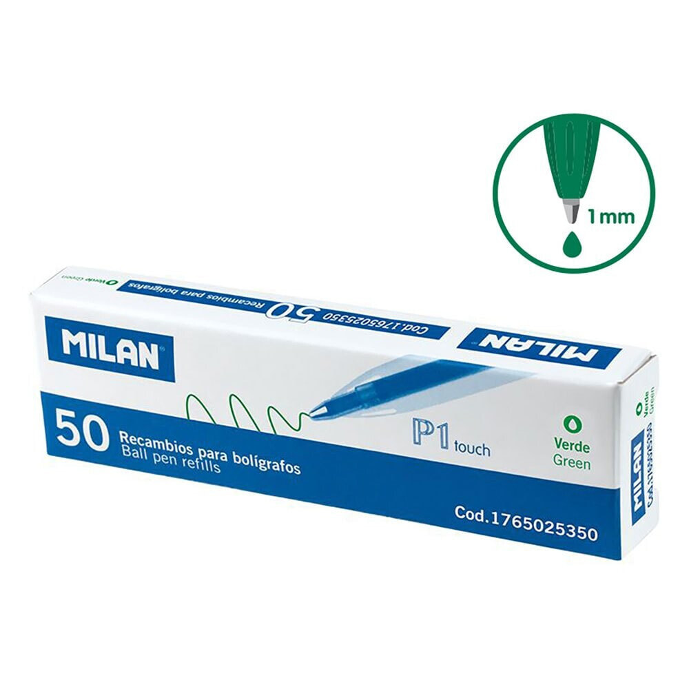 MILAN Box 50 Green P1 Touch Refills