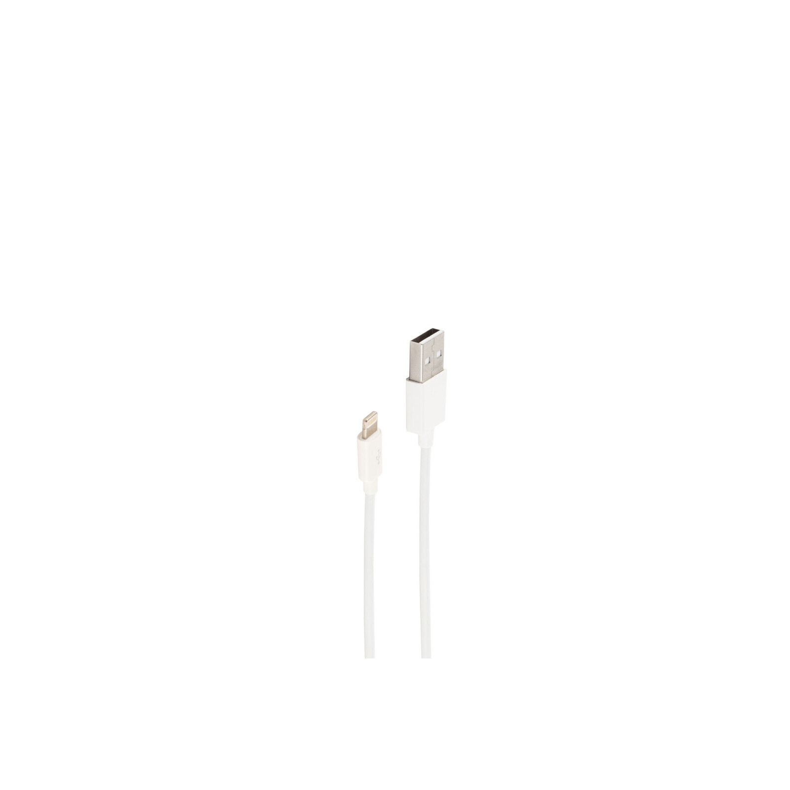 BS14-12041 - 1 m - Lightning - USB A - Male - Male - White