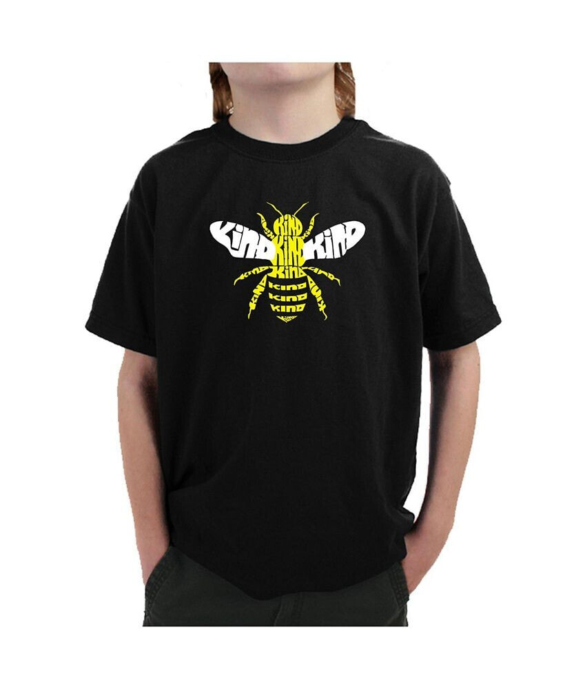 LA Pop Art big Boy's Word Art T-shirt - Bee Kind