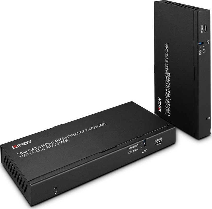 System przekazu sygnału AV Lindy Adap Lindy 70m Cat.6 HDMI 4K60 Extender mit ARC