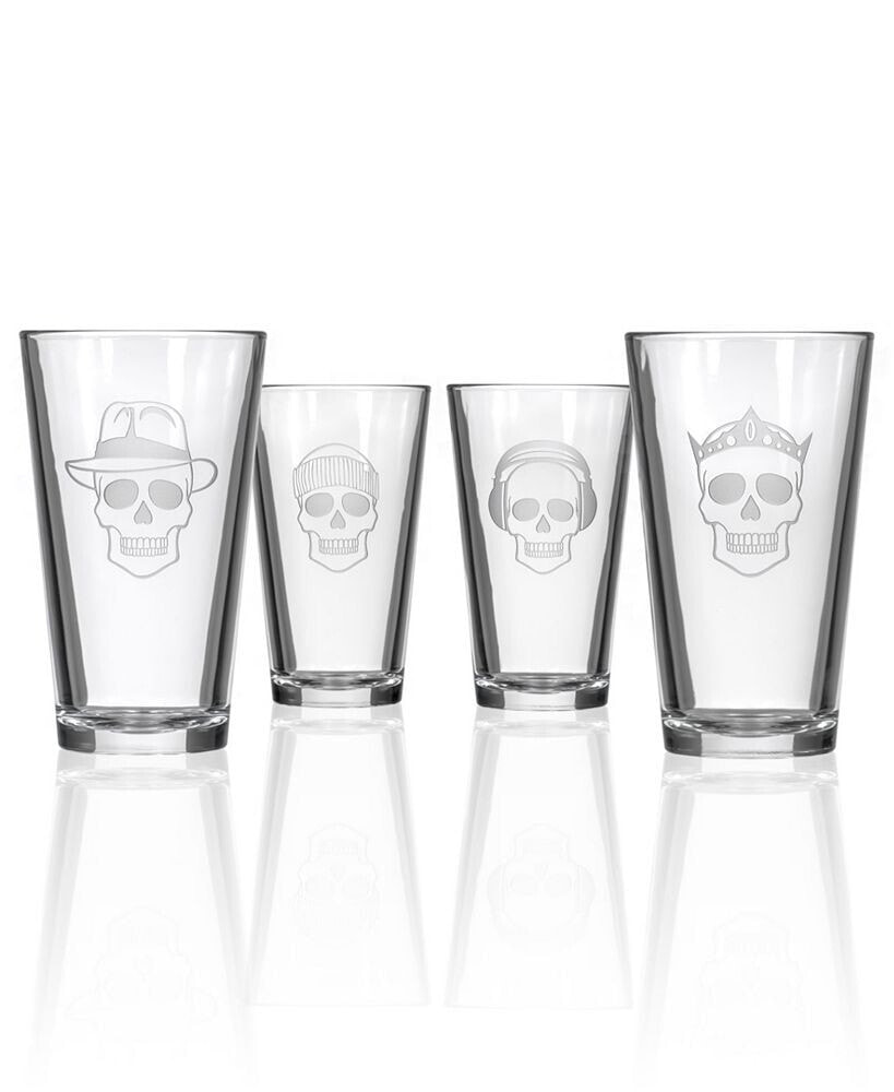 Rolf Glass numbskulls Pint 16Oz - Set Of 4 Glasses