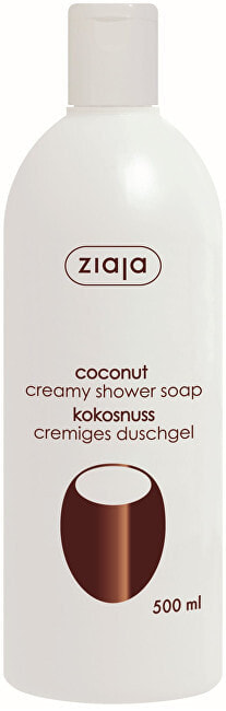 Ziaja Coconut Creamy Shower Soap Кокосовое крем-мыло для душа 500 мл