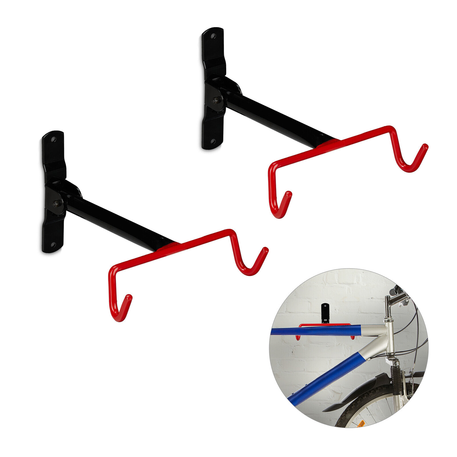 4 x Fahrrad Wandhalterung Klappbar