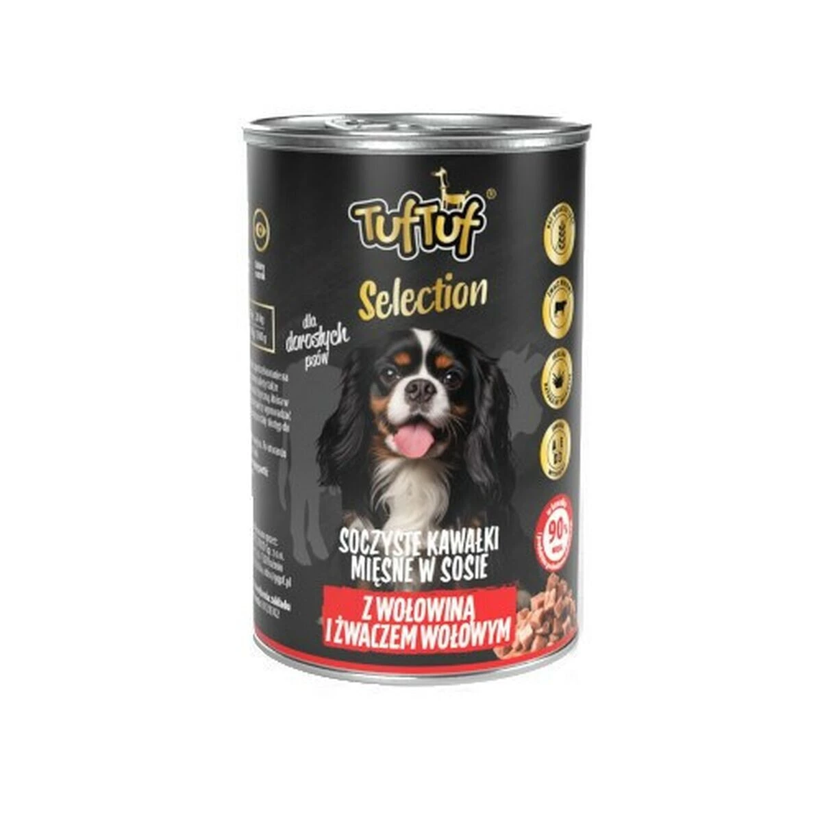 Wet food Tuftuf Selection Meat pieces with beef and rumen Beef