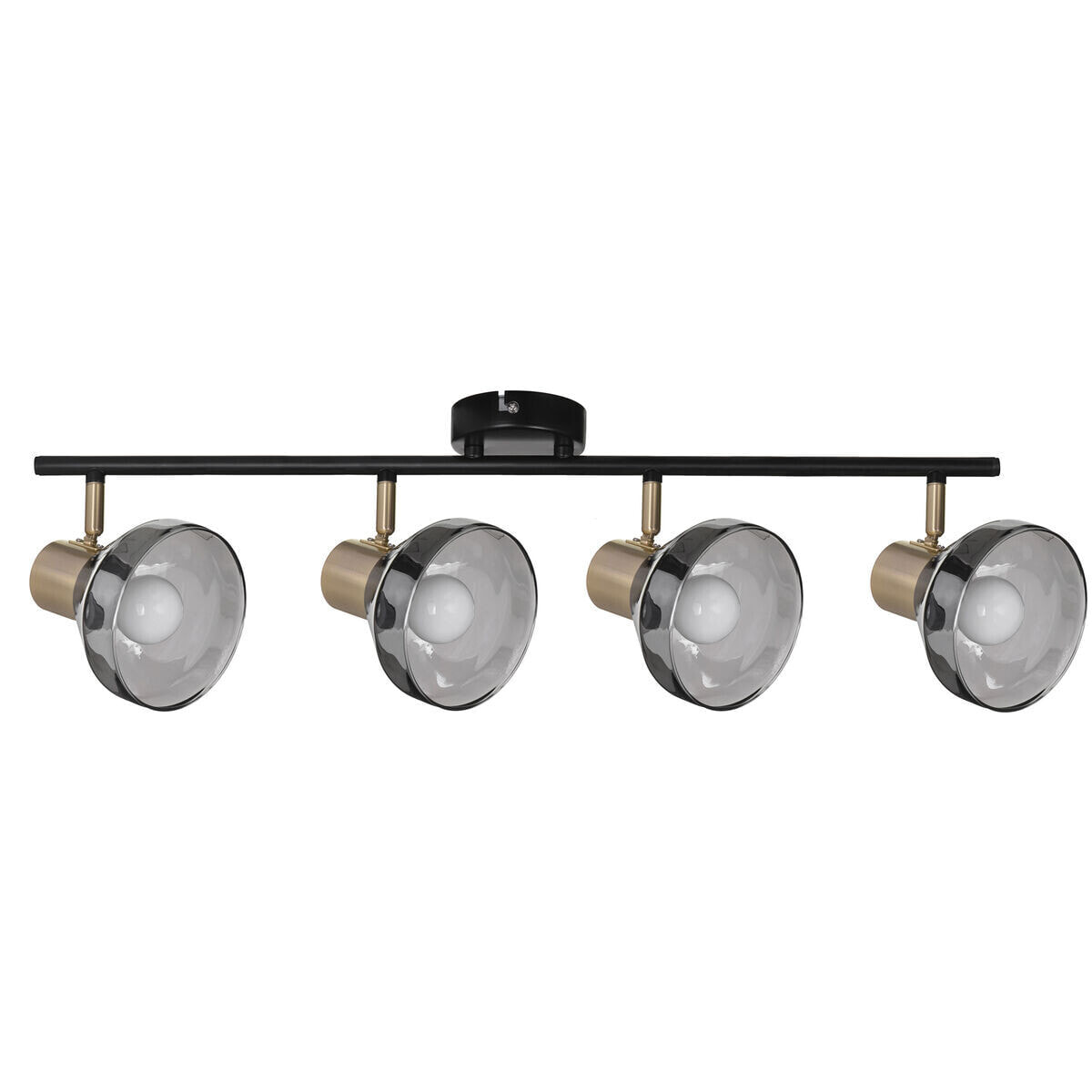 Ceiling Light Activejet AJE-LISA 4P Black Gold Metal 40 W 230 V