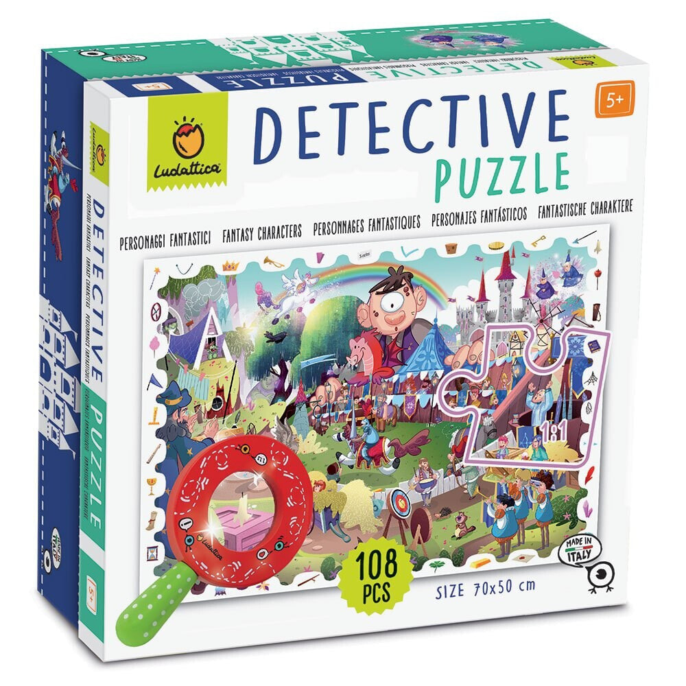 LUDATTICA Detective Fantastic Characters 108 Pieces Puzzle
