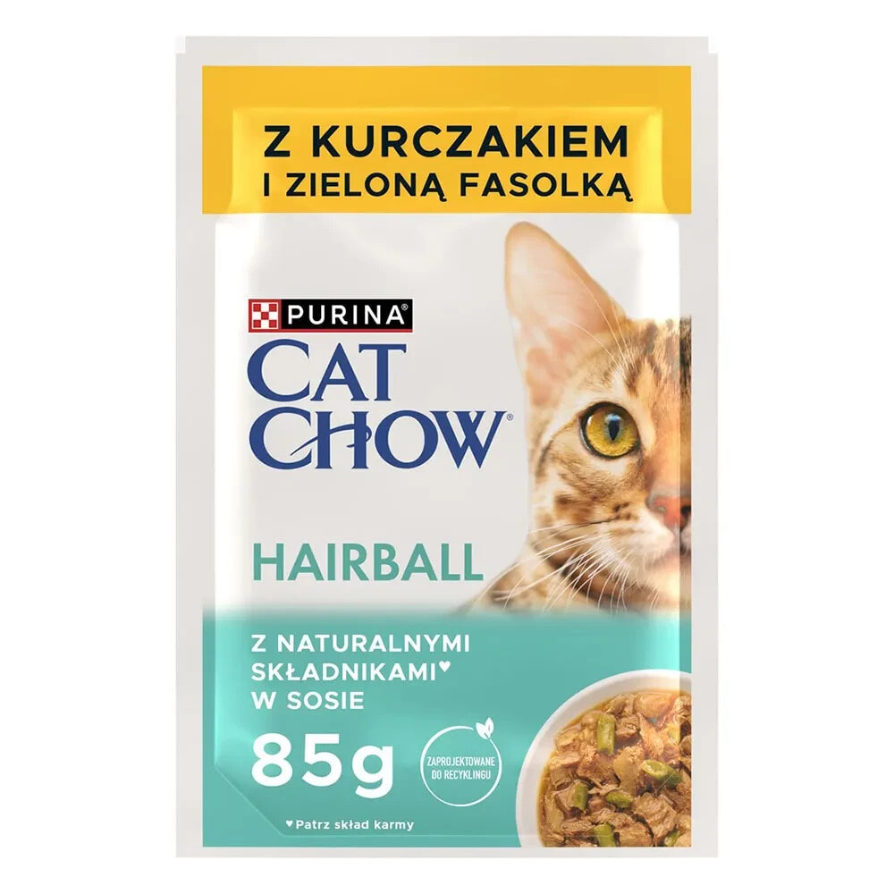 PURINA NESTLE Chow hairball chicken and beans 4x85g wet cat food