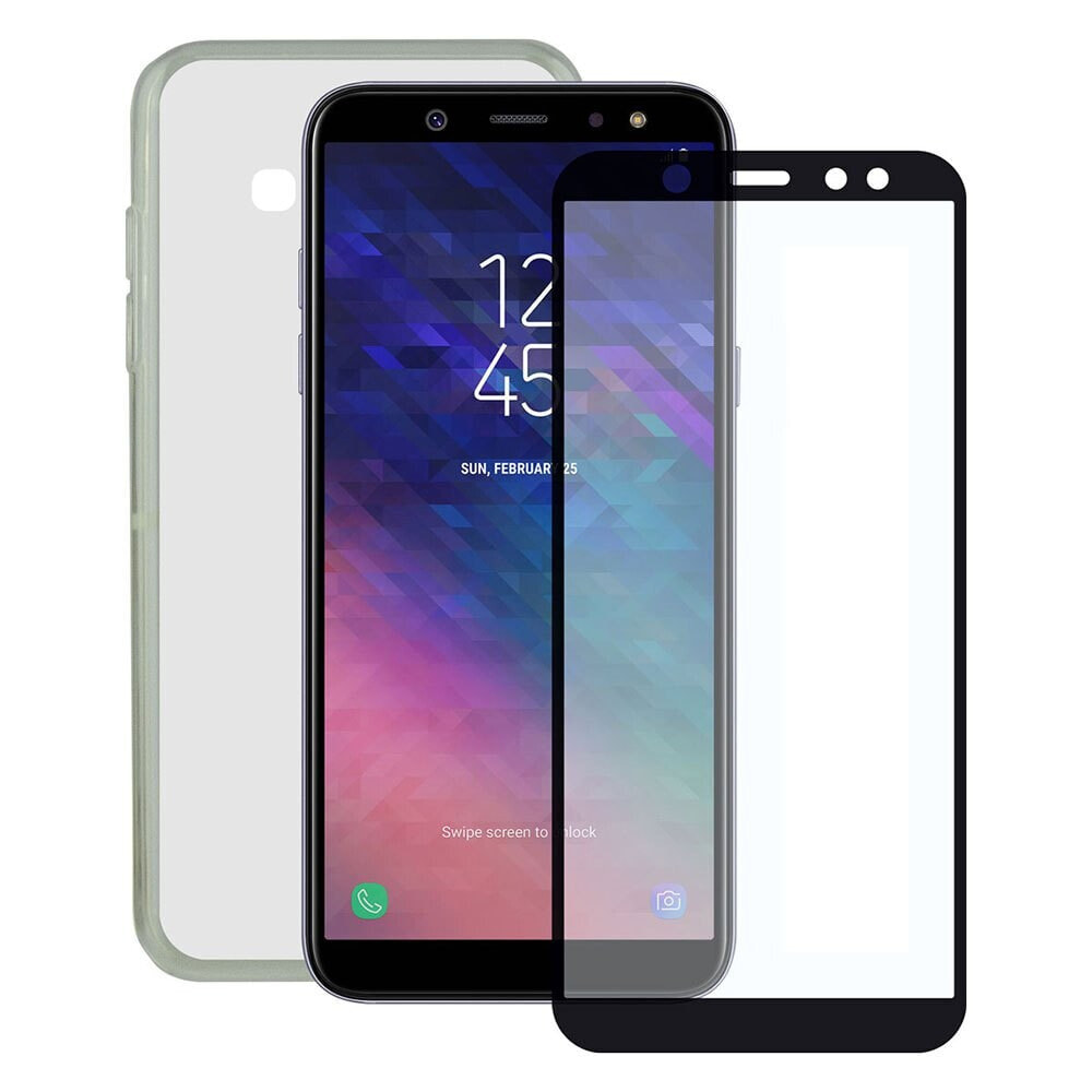 CONTACT Samsung Galaxy A6 2018 Case And Glass Protector 9H