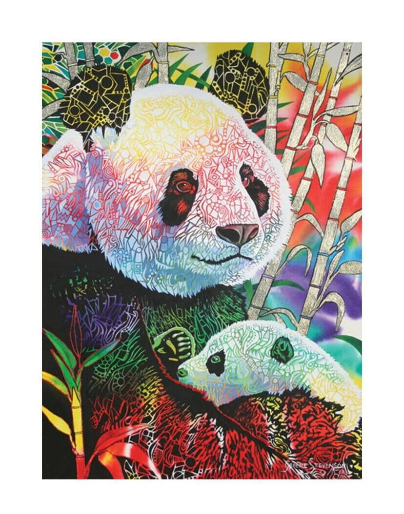 Puzzle Regenbogenpanda 1000 Teile