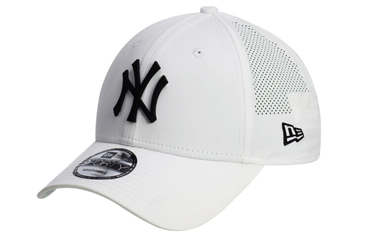 New Era 纽亦华 MLB系列 NY 大LOGO 网眼金属调节弯檐棒球帽 白色 / 12359622 New Era MLB NY LOGO Шапка