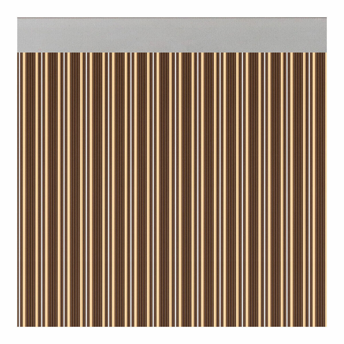 Curtain Acudam Ferrara Doors Brown Ivory Opaque Exterior PVC Aluminium 90 x 210 cm