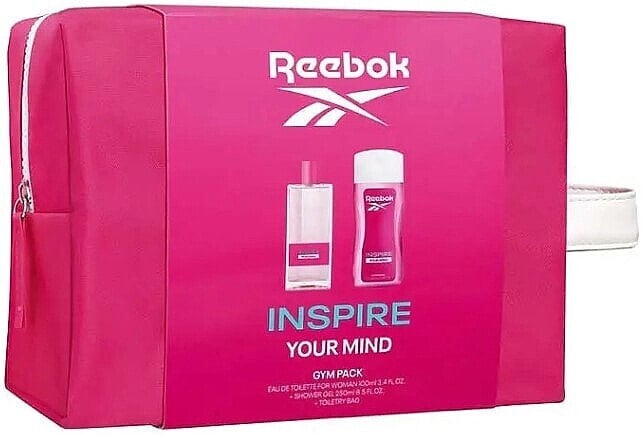 Reebok Inspire Your Mind - Duftset (Eau de Toilette 100ml + Duschgel 250ml + Kosmetiktasche 1 St.)