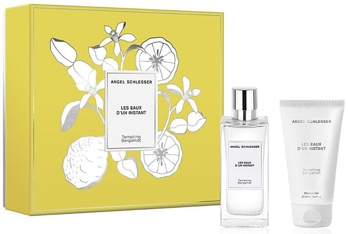 Angel Schlesser Les Eaux d'un Instant Tempting Bergamot - Duftset (Eau de Toilette 100ml + Duschgel 100ml)