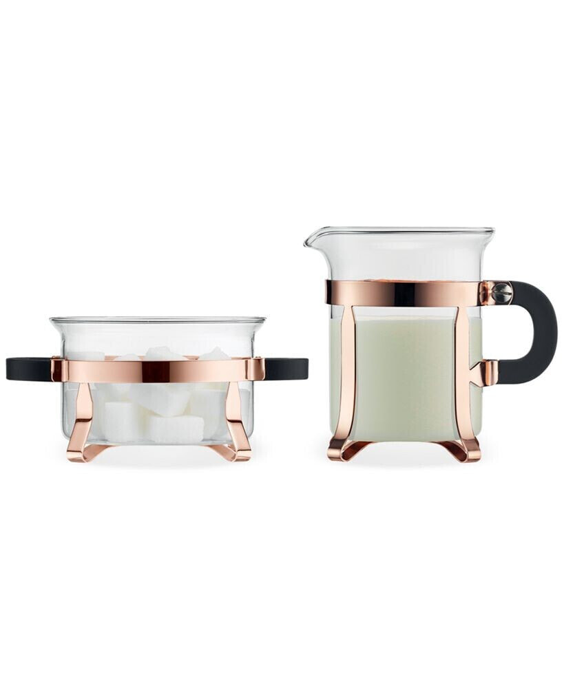 Bodum chambord Classic Copper Sugar & Creamer Set