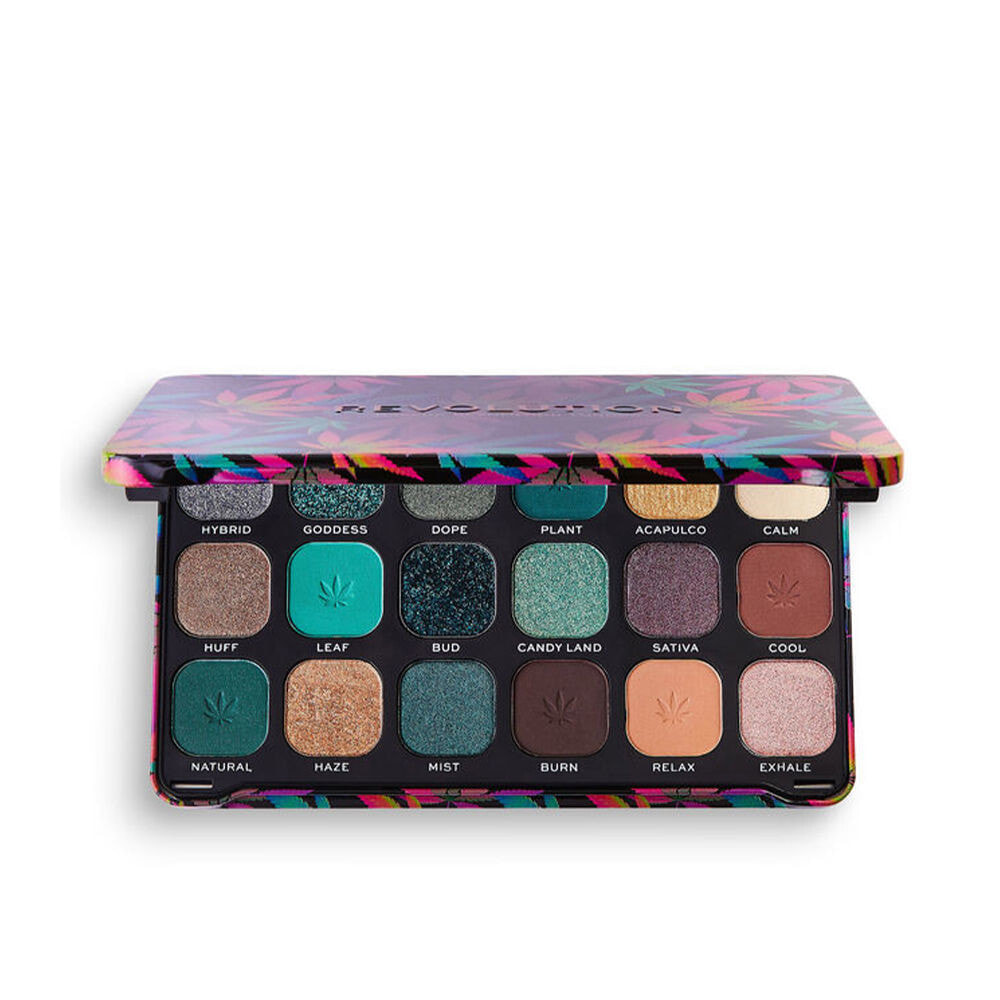 FOREVER FLAWLESS eyeshadow palette with cannabis sativa #chilled 19,8 gr