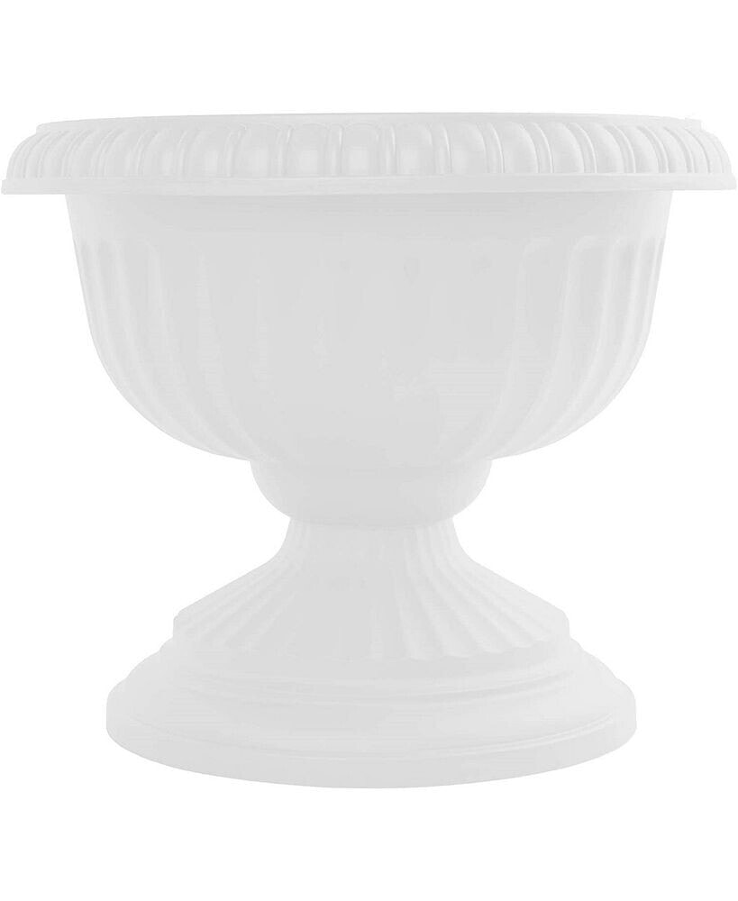 Bloem gU12-09 Grecian Urn Planter Casper White, 12 inches