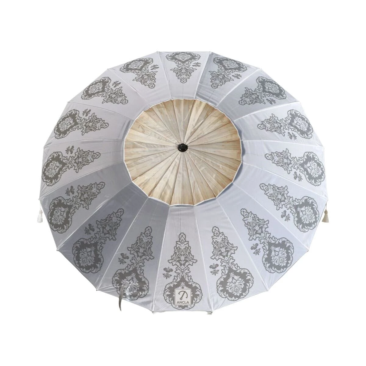Beach parasol White Ø 240 cm SPF50+ Boho