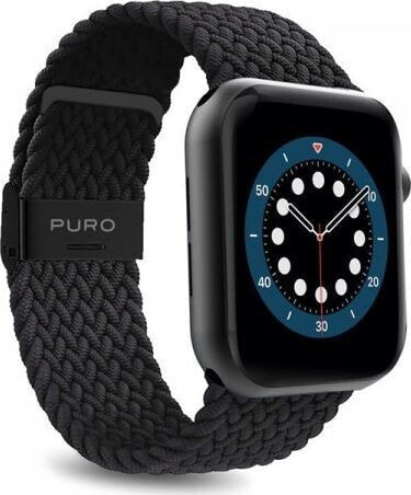 Tech-Protect Pleciony pasek PURO Loop Band Apple Watch 38/40mm (czarny)