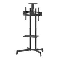 Manhattan TV & Monitor Mount - Trolley Stand - 1 screen - Screen Sizes: 37-65