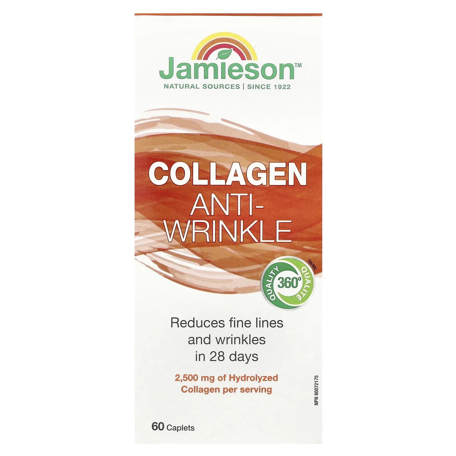 Collagen, Anti-Wrinkle, 2,500 mg, 60 Caplets (833 mg per Caplet)