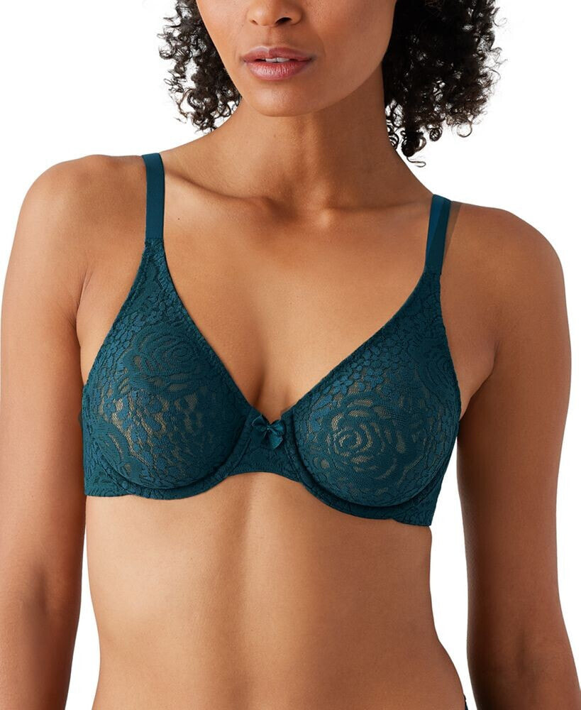 Wacoal Bra - Halo Lace Underwire 851205 - Almost Apricot -FREE