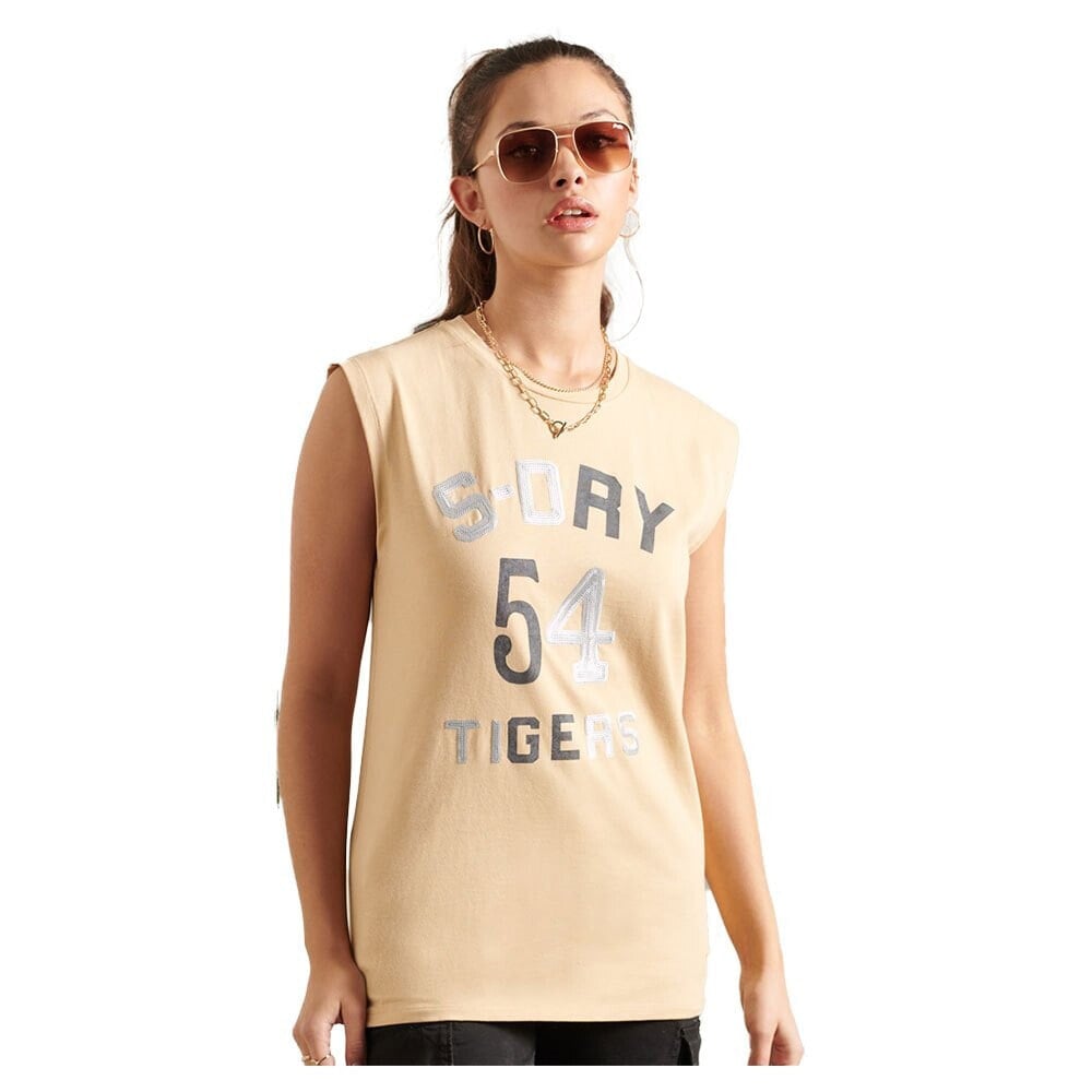 SUPERDRY Military Logo Sleeveless T-Shirt