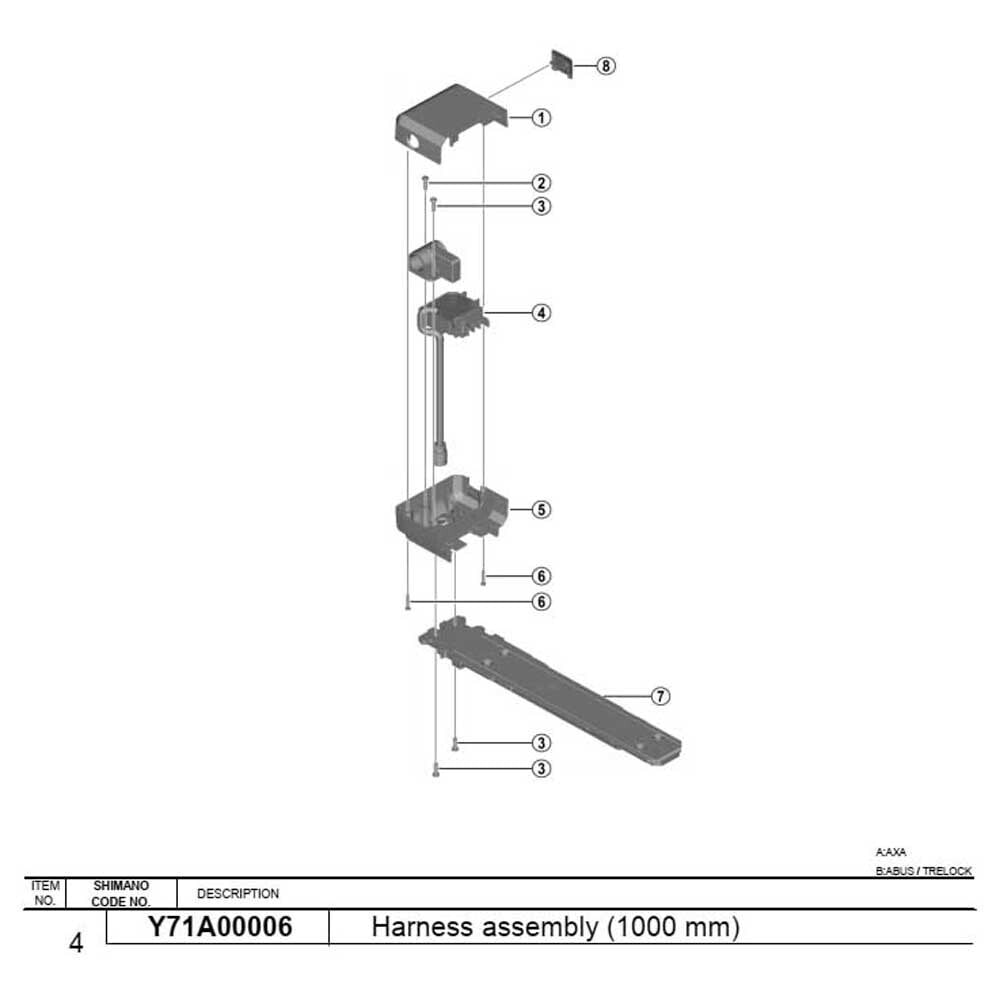 SHIMANO Battery Mounting Harness E-6000A E 600B