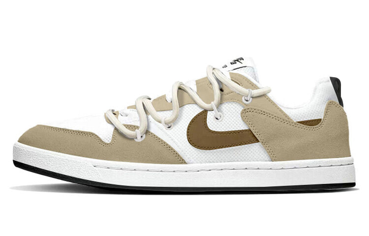 【定制球鞋】 Nike SB Alleyoop 复古做旧 榛果摩卡 低帮 板鞋 男款 白棕 / Кроссовки Nike SB Alleyoop CJ0882-101